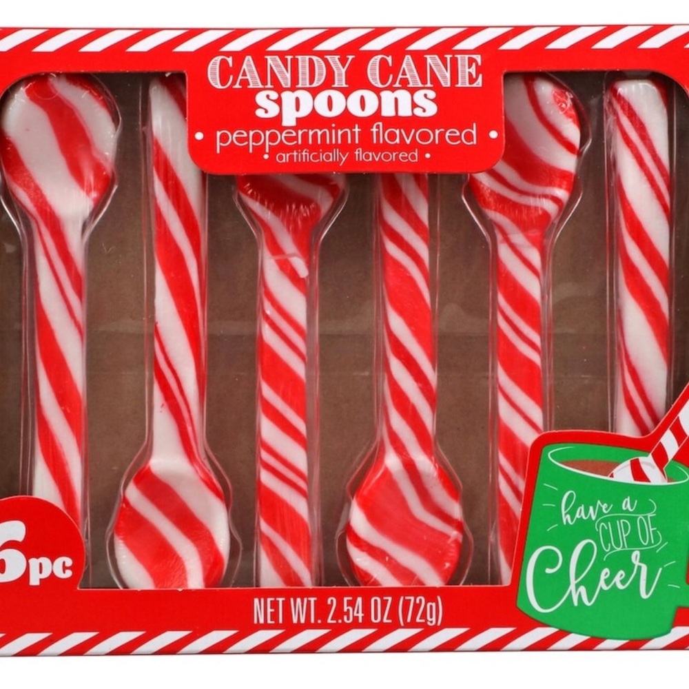 🎁2 Packages of Holiday Candy Cane Spoons 🎁